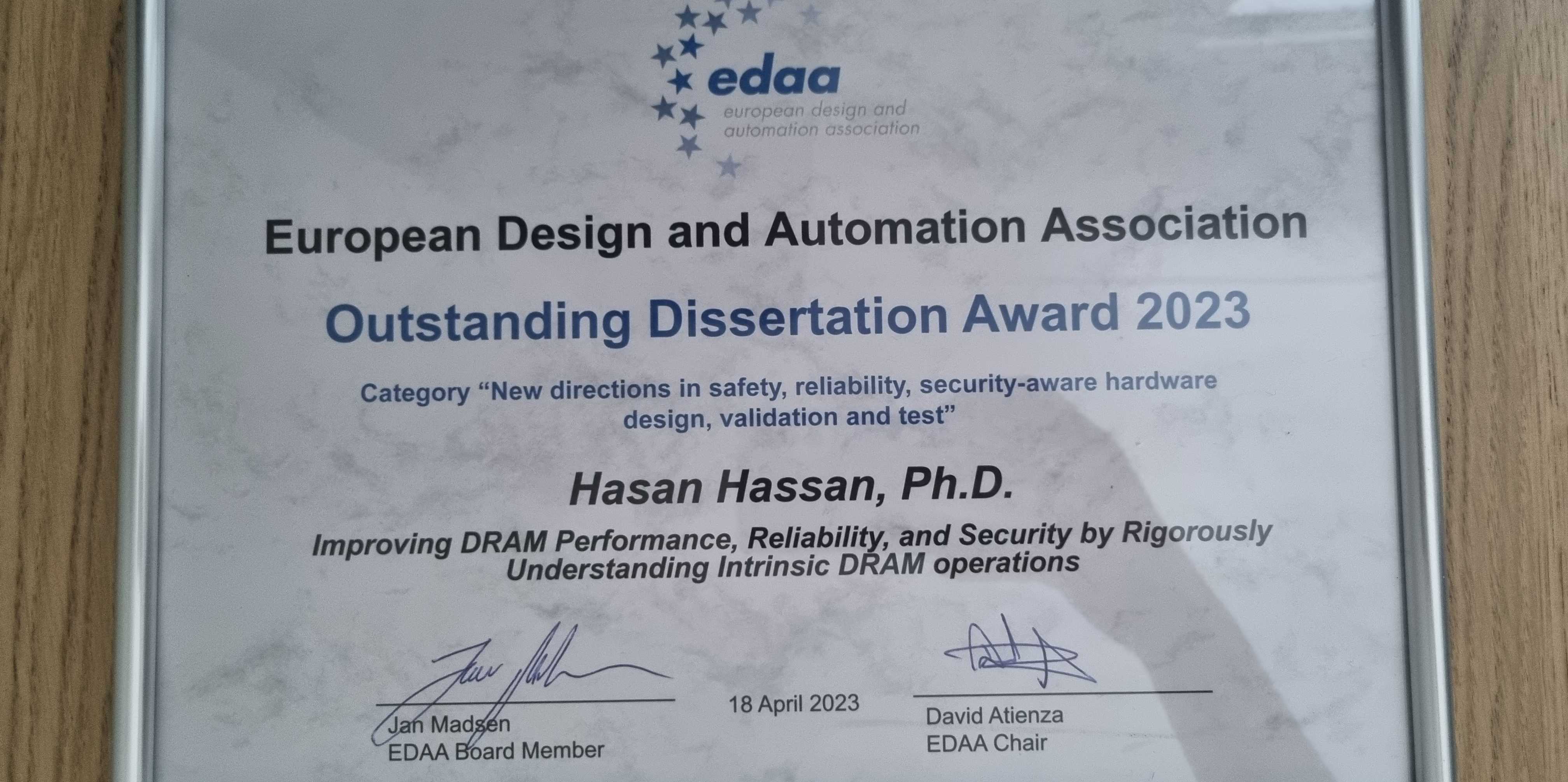 edaa outstanding dissertation award