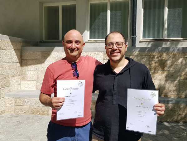 The both winners of the D-ITET video competition 2023