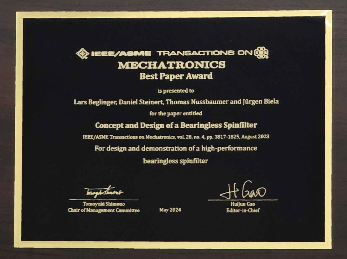 Enlarged view: Biela award