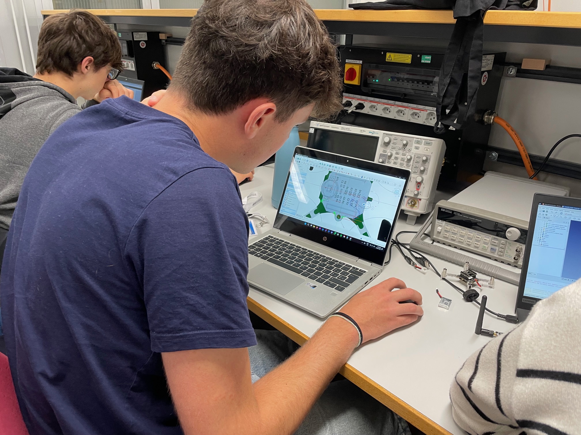 Drawing in the CAD was also part of the drone project.